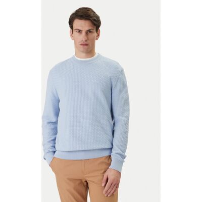 BOSS Pullover H-Imberto 50545283 Himmelblau Regular Fit XXL male BOSS Pullover H-Imberto 50545283 Himmelblau Regular Fit XXL male