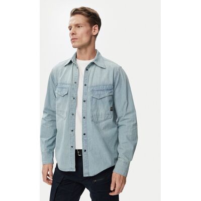 G-Star Raw Jeanshemd Dakota D23006-E356 Blau Regular Fit XXL male G-Star Raw Jeanshemd Dakota D23006-E356 Blau Regular Fit XXL male