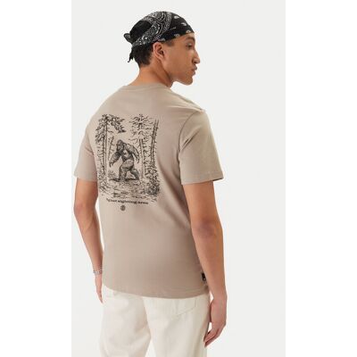 Element T-Shirt Bigfoot Walking ELYZT00584 Beige Regular Fit M male Element T-Shirt Bigfoot Walking ELYZT00584 Beige Regular Fit M male