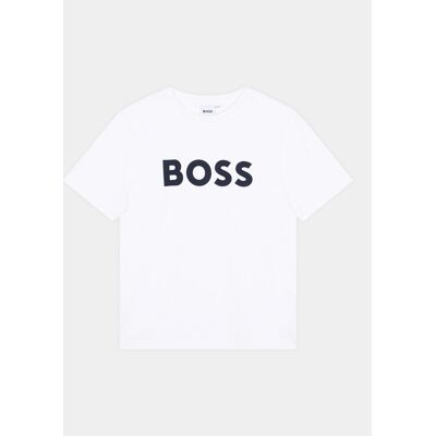 Boss T-Shirt J25P24 M Weiß Regular Fit 5Y male Boss T-Shirt J25P24 M Weiß Regular Fit 5Y male