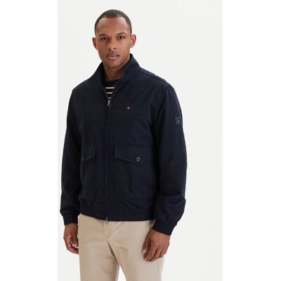 Tommy Hilfiger Übergangsjacke Harrington MW0MW42507 Blau Regular Fit L male Tommy Hilfiger Übergangsjacke Harrington MW0MW42507 Blau Regular Fit L male