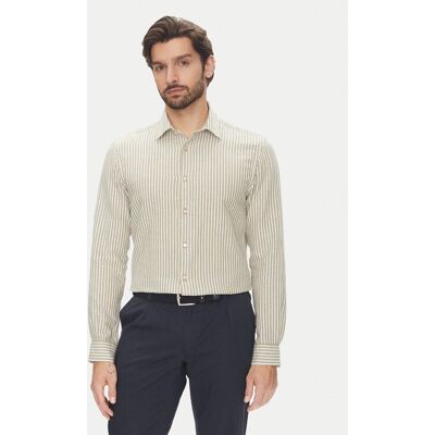 Pierre Cardin Hemd C6 41017.0482 Beige Modern Fit M male Pierre Cardin Hemd C6 41017.0482 Beige Modern Fit M male