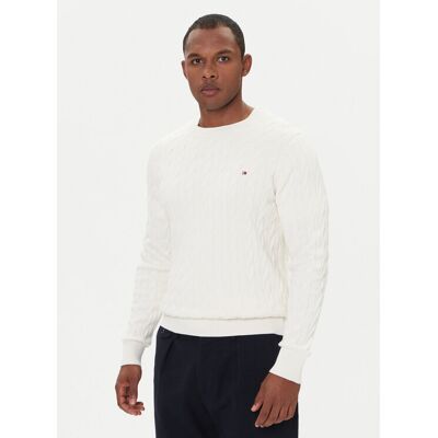 Tommy Hilfiger Pullover MW0MW33132 Écru Regular Fit XXL male Tommy Hilfiger Pullover MW0MW33132 Écru Regular Fit XXL male