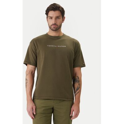 Tommy Hilfiger T-Shirt UM0UM03643 Khakifarben Regular Fit M male Tommy Hilfiger T-Shirt UM0UM03643 Khakifarben Regular Fit M male
