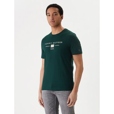 Tommy Hilfiger T-Shirt Brand Love MW0MW42365 Grün Regular Fit XL male Tommy Hilfiger T-Shirt Brand Love MW0MW42365 Grün Regular Fit XL male