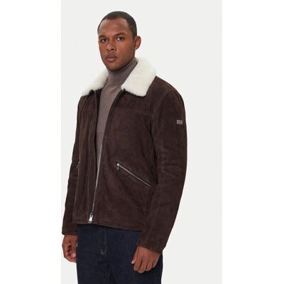 JOOP! Jeans Lederjacke Byer 2620066 Braun Regular Fit 54 male JOOP! Jeans Lederjacke Byer 2620066 Braun Regular Fit 54 male