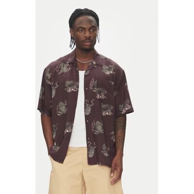 Element Hemd Resort ELYWT00177 Dunkelrot Regular Fit M male Element Hemd Resort ELYWT00177 Dunkelrot Regular Fit M male