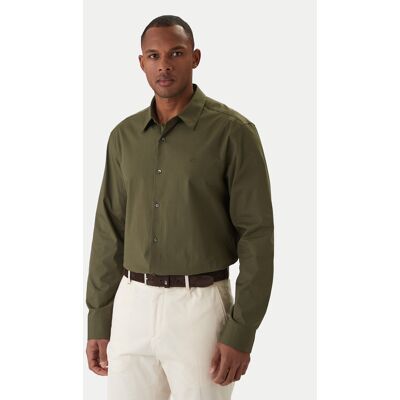 Calvin Klein Hemd LV04LB148G Khakifarben Slim Fit S male Calvin Klein Hemd LV04LB148G Khakifarben Slim Fit S male