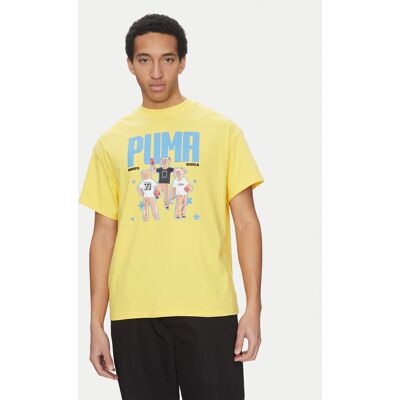 Puma T-Shirt Dylan's World 630257 Gelb Regular Fit XL male Puma T-Shirt Dylan's World 630257 Gelb Regular Fit XL male