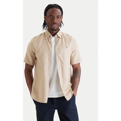Tommy Hilfiger Hemd MW0MW42450 Beige Regular Fit L male Tommy Hilfiger Hemd MW0MW42450 Beige Regular Fit L male