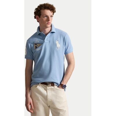 Polo Ralph Lauren Poloshirt 710B21921002 Hellblau Custom Slim Fit XXL male Polo Ralph Lauren Poloshirt 710B21921002 Hellblau Custom Slim Fit XXL male