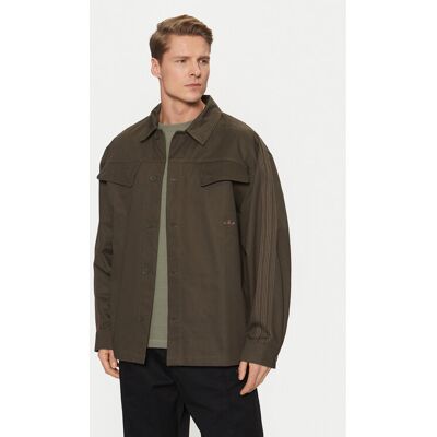 adidas Hemd Premium Essentials Workwear JD3343 Khakifarben Loose Fit S male adidas Hemd Premium Essentials Workwear JD3343 Khakifarben Loose Fit S male