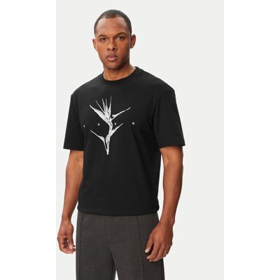 HUGO T-Shirt Darise 50563436 Schwarz Relaxed Fit L male HUGO T-Shirt Darise 50563436 Schwarz Relaxed Fit L male
