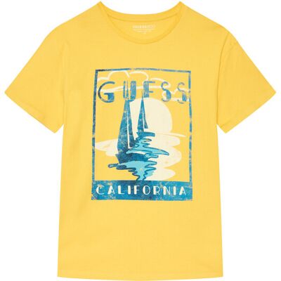 Guess T-Shirt L6GI10 K8HM4 Gelb Regular Fit 10Y male Guess T-Shirt L6GI10 K8HM4 Gelb Regular Fit 10Y male