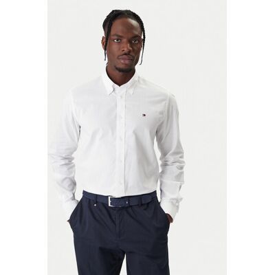 Tommy Hilfiger Hemd MW0MW40529 Weiß Regular Fit 40 male Tommy Hilfiger Hemd MW0MW40529 Weiß Regular Fit 40 male
