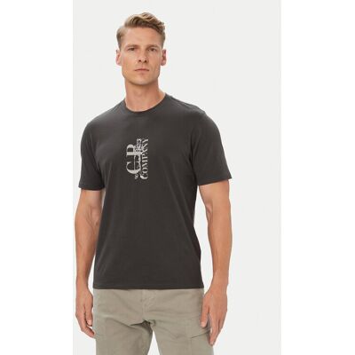 C.P. Company T-Shirt 21CMTS134A005100W Dunkelgrau Regular Fit M male C.P. Company T-Shirt 21CMTS134A005100W Dunkelgrau Regular Fit M male