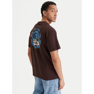 Element T-Shirt Bad Doggie ELYZT00560 Braun Relaxed Fit S male Element T-Shirt Bad Doggie ELYZT00560 Braun Relaxed Fit S male