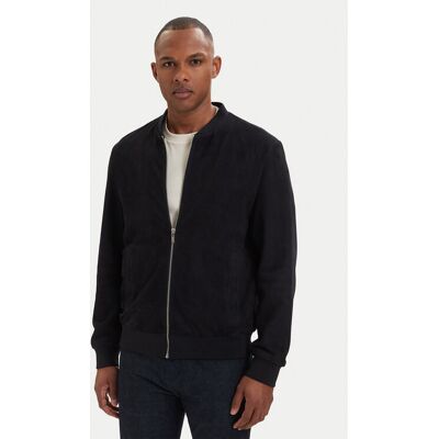 KARL LAGERFELD Lederjacke 555011 562411 Dunkelblau Regular Fit 52 male KARL LAGERFELD Lederjacke 555011 562411 Dunkelblau Regular Fit 52 male