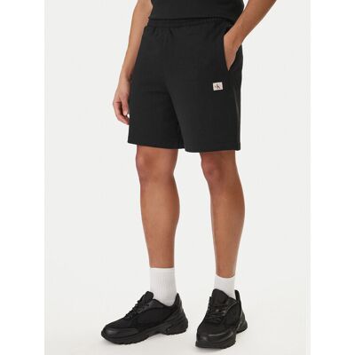 Calvin Klein Jeans Sportshorts Badge LV04RF282G Schwarz Regular Fit M male Calvin Klein Jeans Sportshorts Badge LV04RF282G Schwarz Regular Fit M male