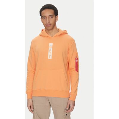 Alpha Industries Sweatshirt Puff Print 146338 Orange Regular Fit M male Alpha Industries Sweatshirt Puff Print 146338 Orange Regular Fit M male