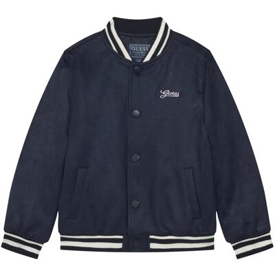 Guess Bomberjacke L6RL01 WG970 Dunkelblau Regular Fit 12Y male Guess Bomberjacke L6RL01 WG970 Dunkelblau Regular Fit 12Y male