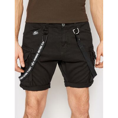 Alpha Industries Stoffshorts Utility 116213 Schwarz Regular Fit 32 male Alpha Industries Stoffshorts Utility 116213 Schwarz Regular Fit 32 male