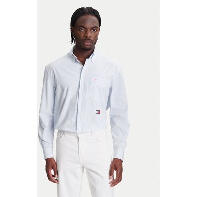 Tommy Hilfiger Hemd F1 Movie Bengal MW0MW41382 Himmelblau Regular Fit M male Tommy Hilfiger Hemd F1 Movie Bengal MW0MW41382 Himmelblau Regular Fit M male