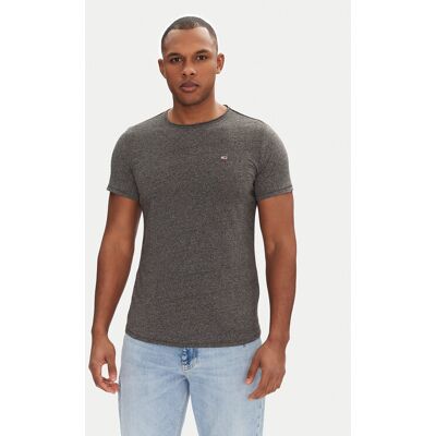Tommy Jeans T-Shirt Jaspe DM0DM09586 Grau Slim Fit M male Tommy Jeans T-Shirt Jaspe DM0DM09586 Grau Slim Fit M male