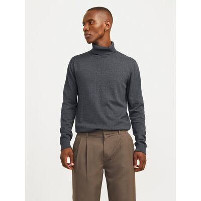 Jack & Jones Rollkragenpullover Basic 12258051 Grau Regular Fit L male Jack & Jones Rollkragenpullover Basic 12258051 Grau Regular Fit L male