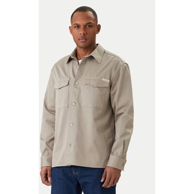 Calvin Klein Jeans Hemd Utility LV04RF408G Beige Relaxed Fit XL male Calvin Klein Jeans Hemd Utility LV04RF408G Beige Relaxed Fit XL male
