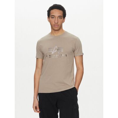 Alpha Industries T-Shirt Basic 100501 Beige Regular Fit XL male Alpha Industries T-Shirt Basic 100501 Beige Regular Fit XL male