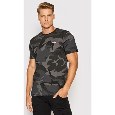 Alpha Industries T-Shirt Backprint T Camo 128507C Schwarz Regular Fit M male Alpha Industries T-Shirt Backprint T Camo 128507C Schwarz Regular Fit M male