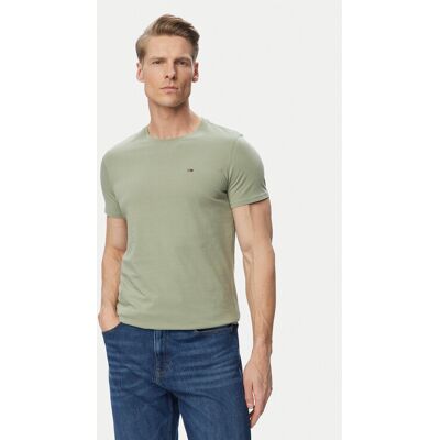 Tommy Jeans T-Shirt DM0DM04411 Khakifarben Slim Fit S male Tommy Jeans T-Shirt DM0DM04411 Khakifarben Slim Fit S male