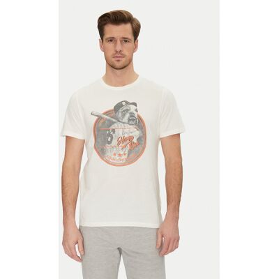 Blend T-Shirt 20717764 Weiß Regular Fit M male Blend T-Shirt 20717764 Weiß Regular Fit M male