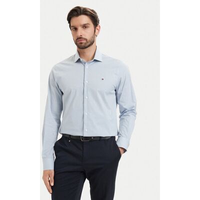 Tommy Hilfiger Hemd Gingham MW0MW42931 Hellblau Regular Fit 46 male Tommy Hilfiger Hemd Gingham MW0MW42931 Hellblau Regular Fit 46 male