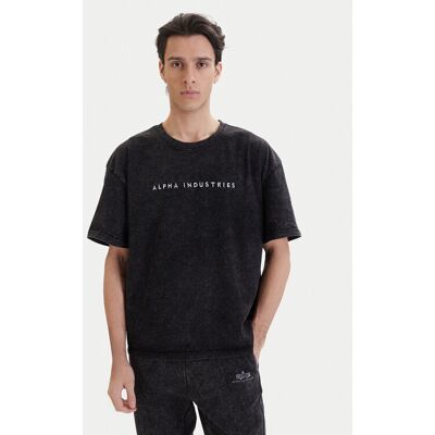 Alpha Industries T-Shirt Acid Logo 258519 Schwarz Regular Fit S male Alpha Industries T-Shirt Acid Logo 258519 Schwarz Regular Fit S male
