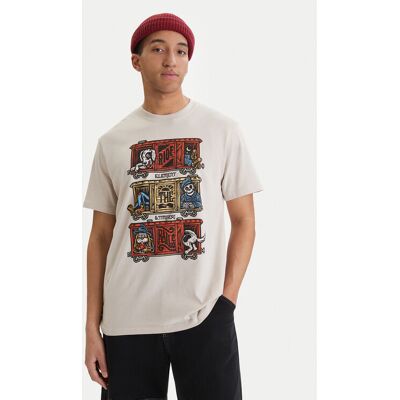 Element T-Shirt Timber Boxcar ELYZT00574 Beige Regular Fit XL male Element T-Shirt Timber Boxcar ELYZT00574 Beige Regular Fit XL male