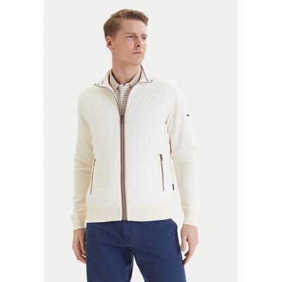 Bugatti Übergangsjacke 8700-15121E Écru Regular Fit XL male Bugatti Übergangsjacke 8700-15121E Écru Regular Fit XL male