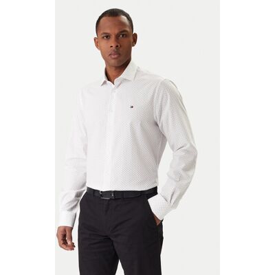 Tommy Hilfiger Hemd MW0MW41660 Weiß Slim Fit 40 male Tommy Hilfiger Hemd MW0MW41660 Weiß Slim Fit 40 male