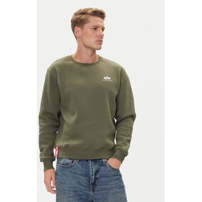 Alpha Industries Sweatshirt Basic 188307 Grün Regular Fit M male Alpha Industries Sweatshirt Basic 188307 Grün Regular Fit M male