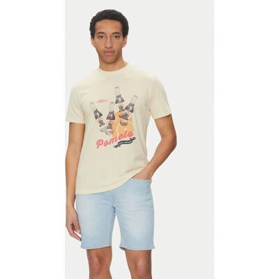 Blend T-Shirt 20718263 Beige Regular Fit M male Blend T-Shirt 20718263 Beige Regular Fit M male