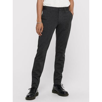 Only & Sons Chinos Mark 22010209 Grau Slim Fit 28_34 male Only & Sons Chinos Mark 22010209 Grau Slim Fit 28_34 male