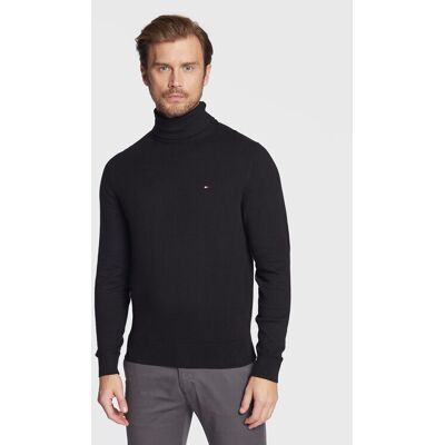 Tommy Hilfiger Rollkragenpullover Pima MW0MW28048 Schwarz Regular Fit M male Tommy Hilfiger Rollkragenpullover Pima MW0MW28048 Schwarz Regular Fit M male
