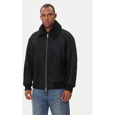 BOSS Lederjacke Jonier 50547567 Schwarz Relaxed Fit 52 male BOSS Lederjacke Jonier 50547567 Schwarz Relaxed Fit 52 male