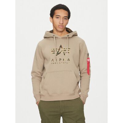 Alpha Industries Sweatshirt Camo Tpu 146337 Beige Regular Fit M male Alpha Industries Sweatshirt Camo Tpu 146337 Beige Regular Fit M male
