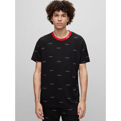 Hugo Pyjama-T-Shirt 50490231 Schwarz Relaxed Fit M male Hugo Pyjama-T-Shirt 50490231 Schwarz Relaxed Fit M male
