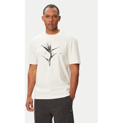 HUGO T-Shirt Darise 50563436 Weiß Relaxed Fit L male HUGO T-Shirt Darise 50563436 Weiß Relaxed Fit L male