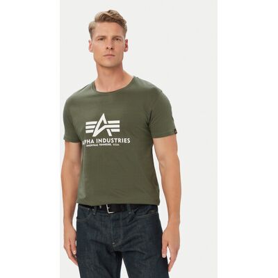 Alpha Industries T-Shirt Basic 100501 Grün Regular Fit M male Alpha Industries T-Shirt Basic 100501 Grün Regular Fit M male