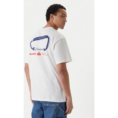 Element T-Shirt Sporting ELYZT00569 Weiß Relaxed Fit S male Element T-Shirt Sporting ELYZT00569 Weiß Relaxed Fit S male