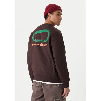 Element Sweatshirt Sporting Cr ELYSF00308 Braun Regular Fit XL male Element Sweatshirt Sporting Cr ELYSF00308 Braun Regular Fit XL male